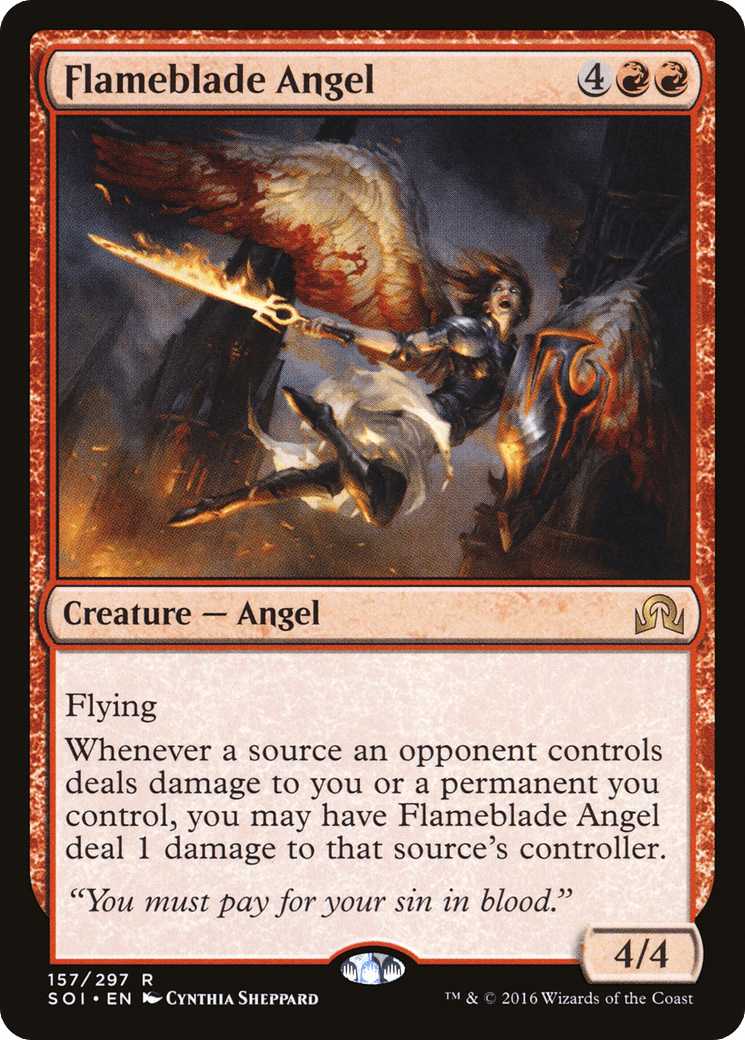 Flameblade Angel [Shadows over Innistrad] Foil