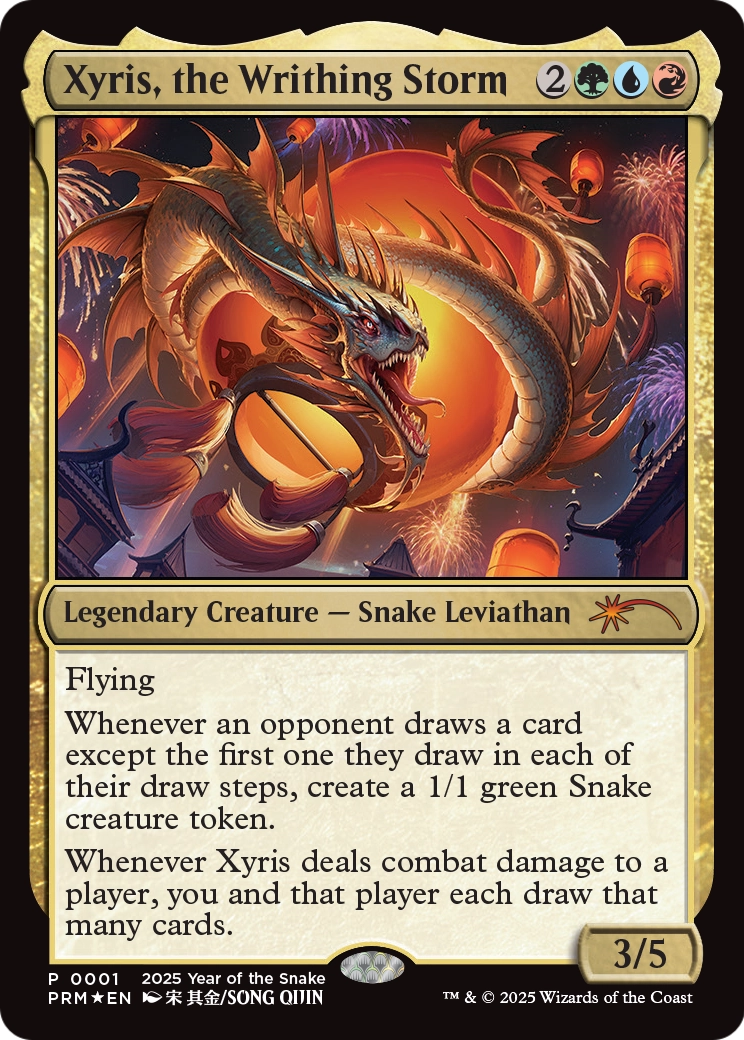 Xyris, the Writhing Storm (Year of the Snake 2025) (001) [Standard Showdown Promos]  Foil