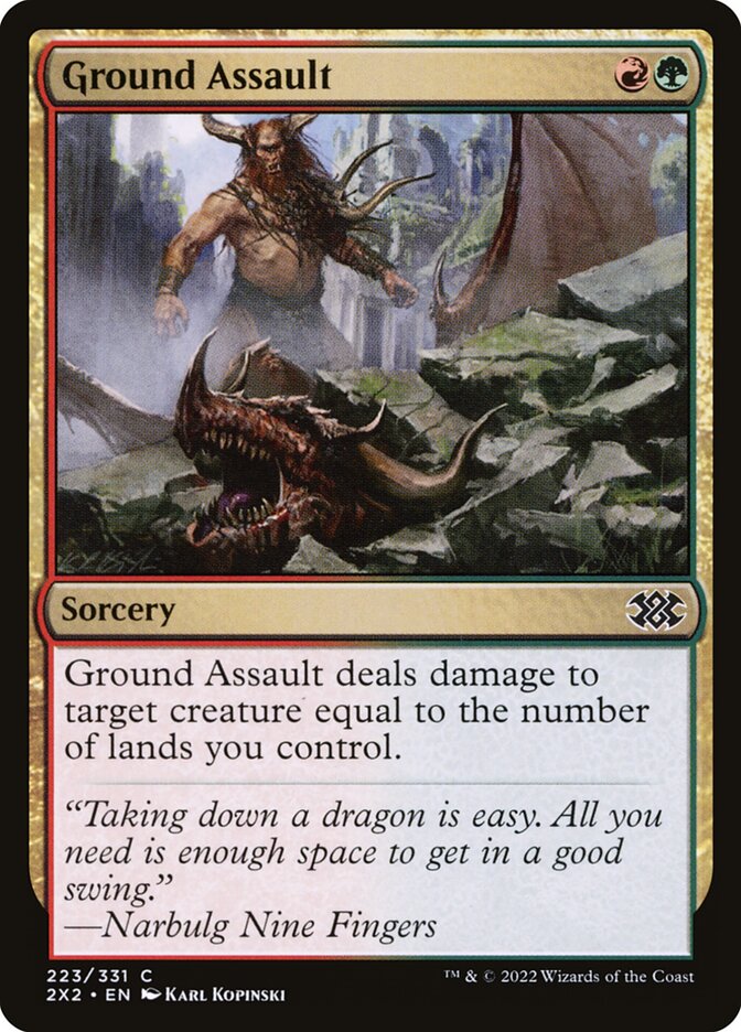 Ground Assault 223/331 (Double Masters 2022)  - Foil