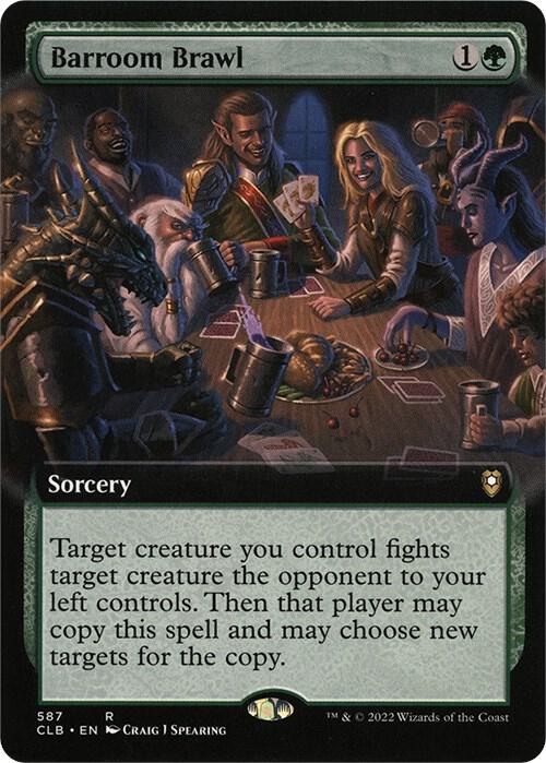 Barroom Brawl Extended Art 587 (Commander Legends: Battle for Baldur's Gate) 