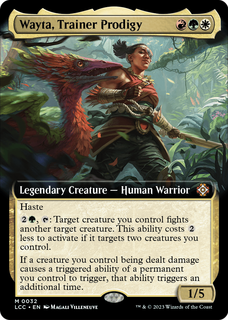 Wayta, Trainer Prodigy (Extended Art) [The Lost Caverns of Ixalan Commander] Foil