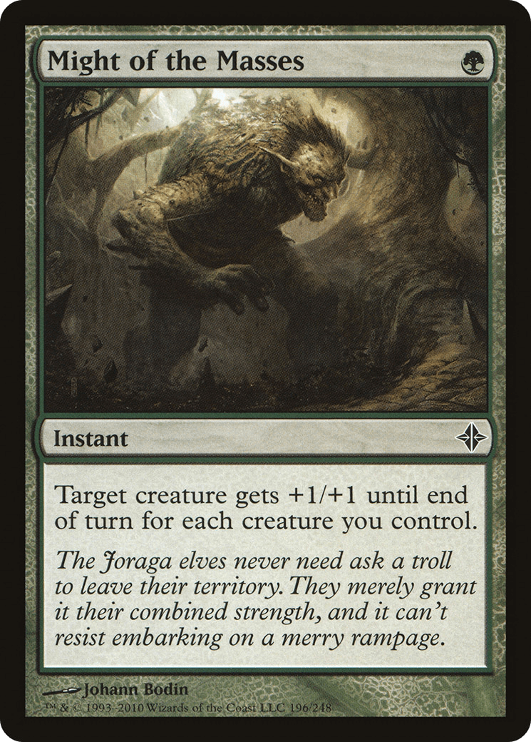 Might of the Masses [Rise of the Eldrazi] Foil