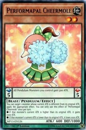 Performapal Cheermole [MP15-EN126] Rare