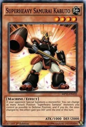 Superheavy Samurai Kabuto [MP15-EN132] Common