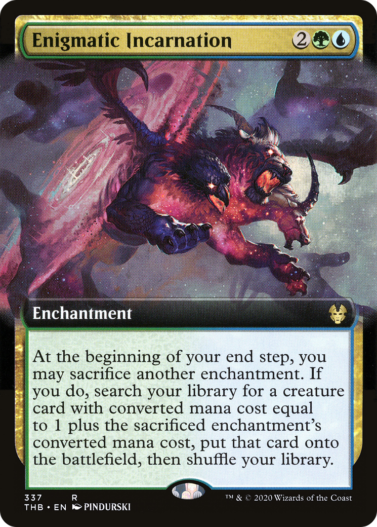 Enigmatic Incarnation (Extended Art) [Theros Beyond Death] Foil