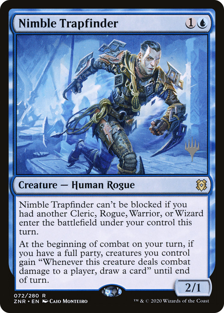 Nimble Trapfinder (Promo Pack) [Zendikar Rising Promos] Foil