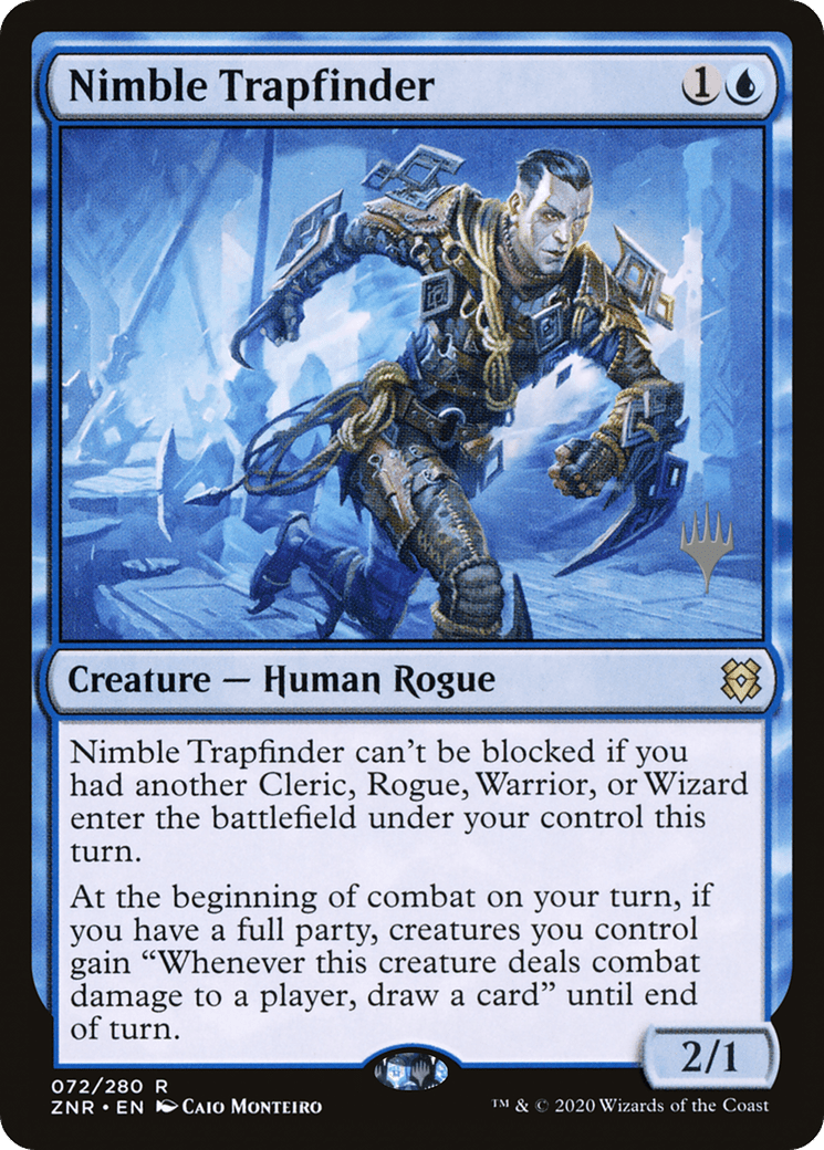 Nimble Trapfinder (Promo Pack) [Zendikar Rising Promos] Foil