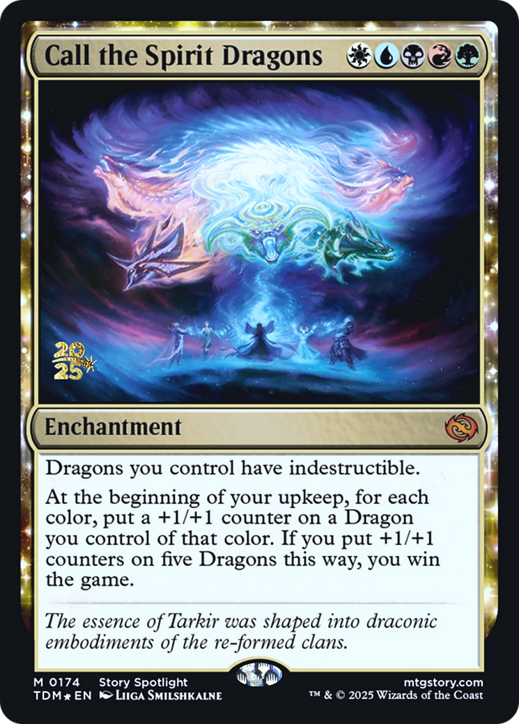 Call the Spirit Dragons (174) [Prerelease Cards]  Foil