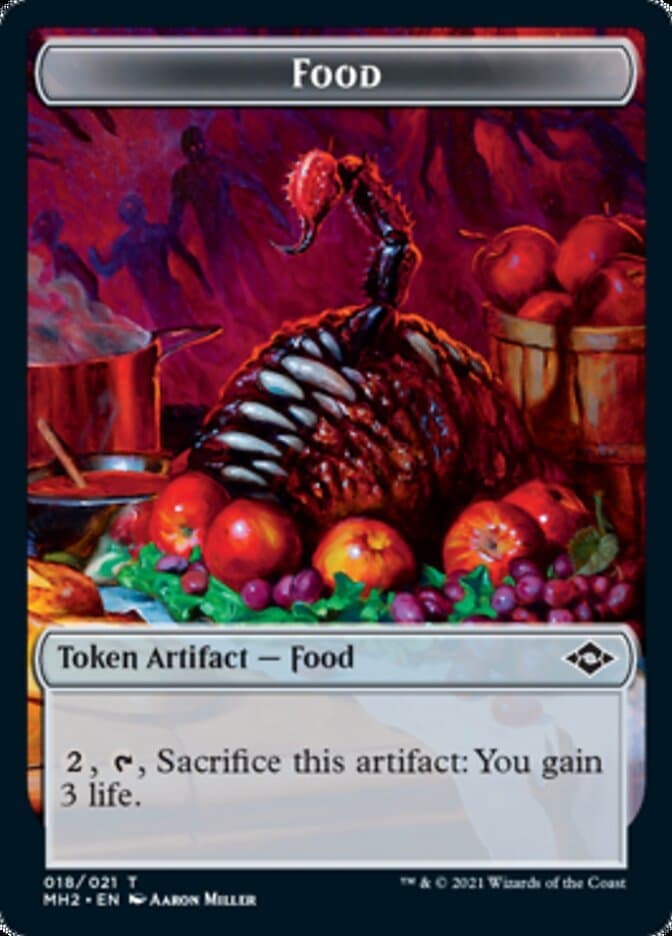 Crab // Food (18) Double-Sided Token [Modern Horizons 2 Tokens] Foil