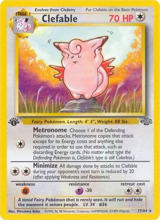 Clefable 017/64 - Jungle 1st Edition