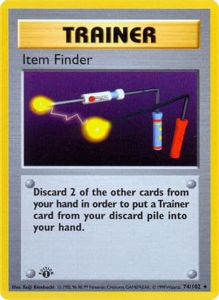 Item Finder 074/102  - Unlimited Base Set Shadowless - Rare