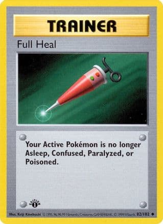 Full Heal 082  - Unlimited Base Set Shadowless - Uncommon