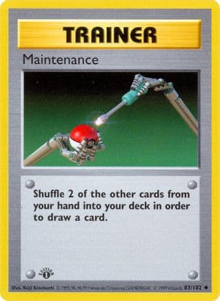 Maintenance 083- Base Set Shadowless Unlimited