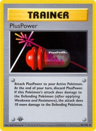 PlusPower 084- Base Set Shadowless Unlimited