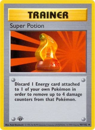 Super Potion 090- Base Set Shadowless Unlimited