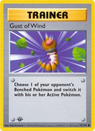 Gust of Wind 093- Base Set Shadowless 1st Edition