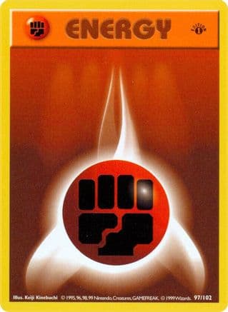 Fighting Energy 097- Base Set Shadowless 1st Edition