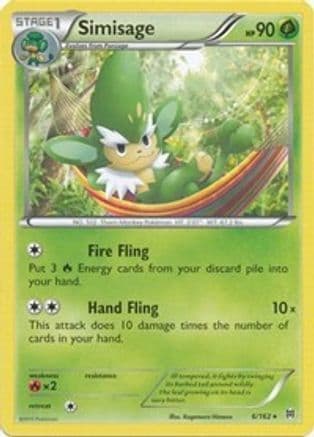 Simisage 006  XY  BREAKthrough - Rare