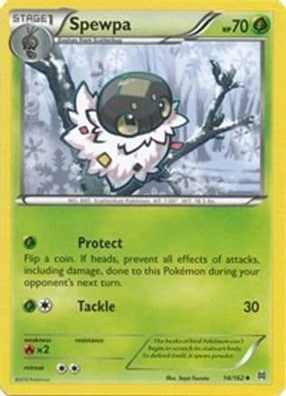 Spewpa 014/162 - XY  BREAKthrough Reverse Holofoil