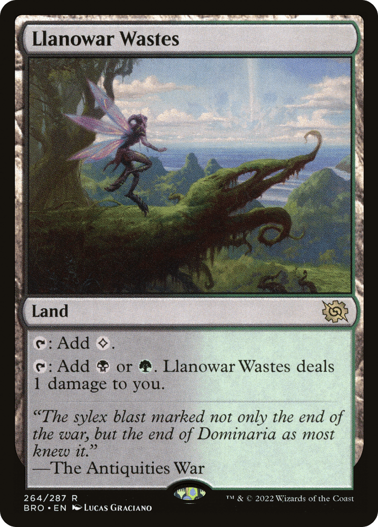 Llanowar Wastes [The Brothers' War] Foil