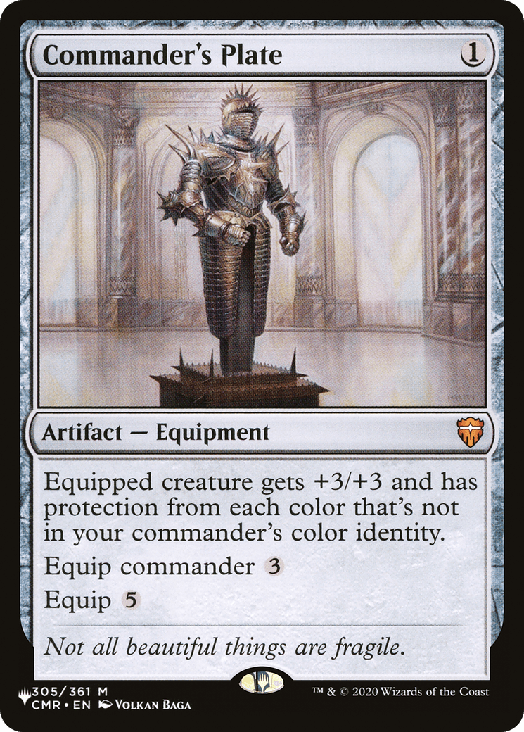 Commander's Plate |  (CMR-305) [The List]