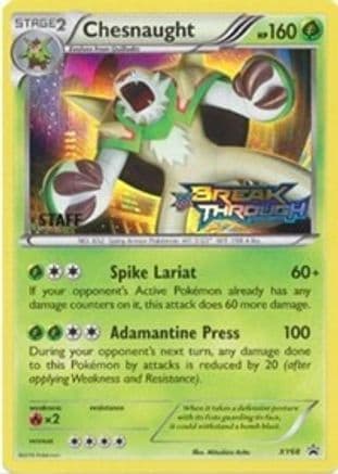 Chesnaught XY68 (Prerelease [Staff] XY68- XY Promos Holofoil