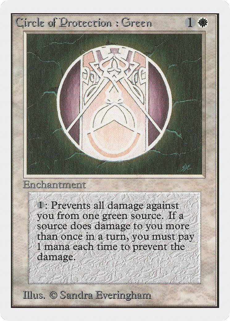 Circle of Protection: Green [Unlimited Edition]
