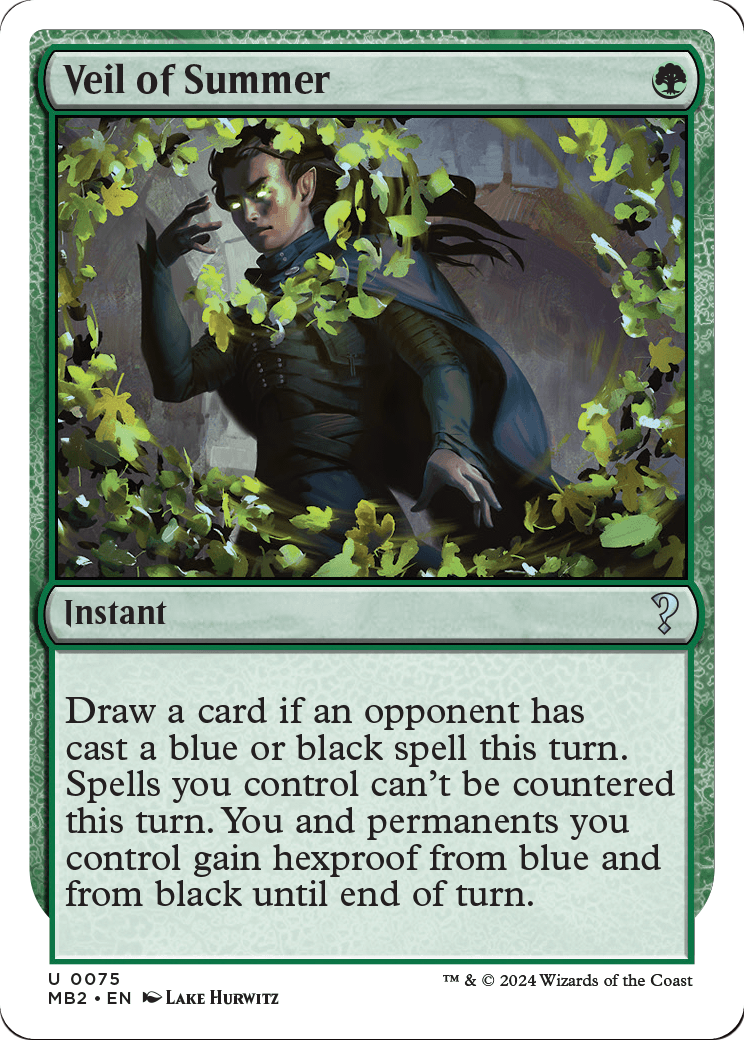 Veil of Summer (White Border) [Mystery Booster 2]