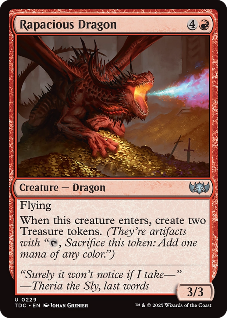 Rapacious Dragon (229) [Commander: Tarkir: Dragonstorm]