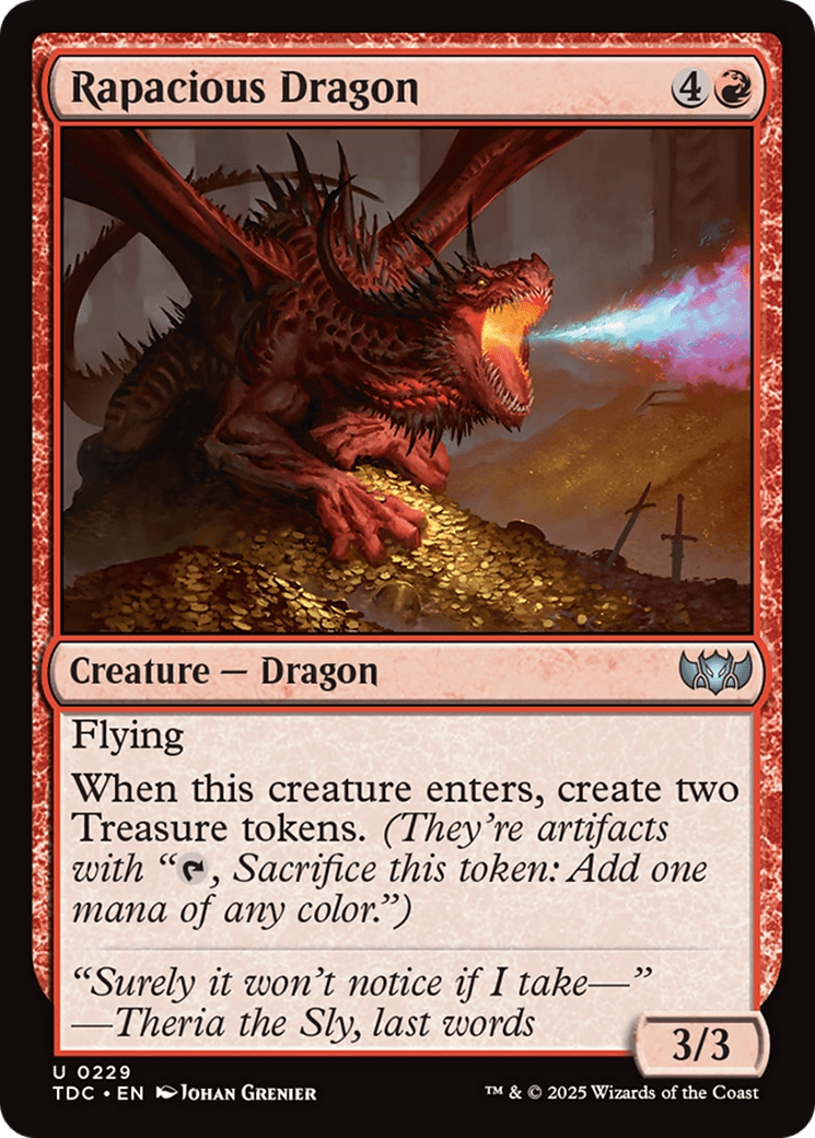Rapacious Dragon (229) [Commander: Tarkir: Dragonstorm]