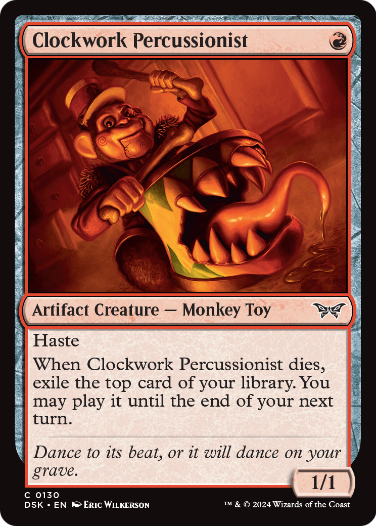 Clockwork Percussionist (0130) [Duskmourn: House of Horror] Foil