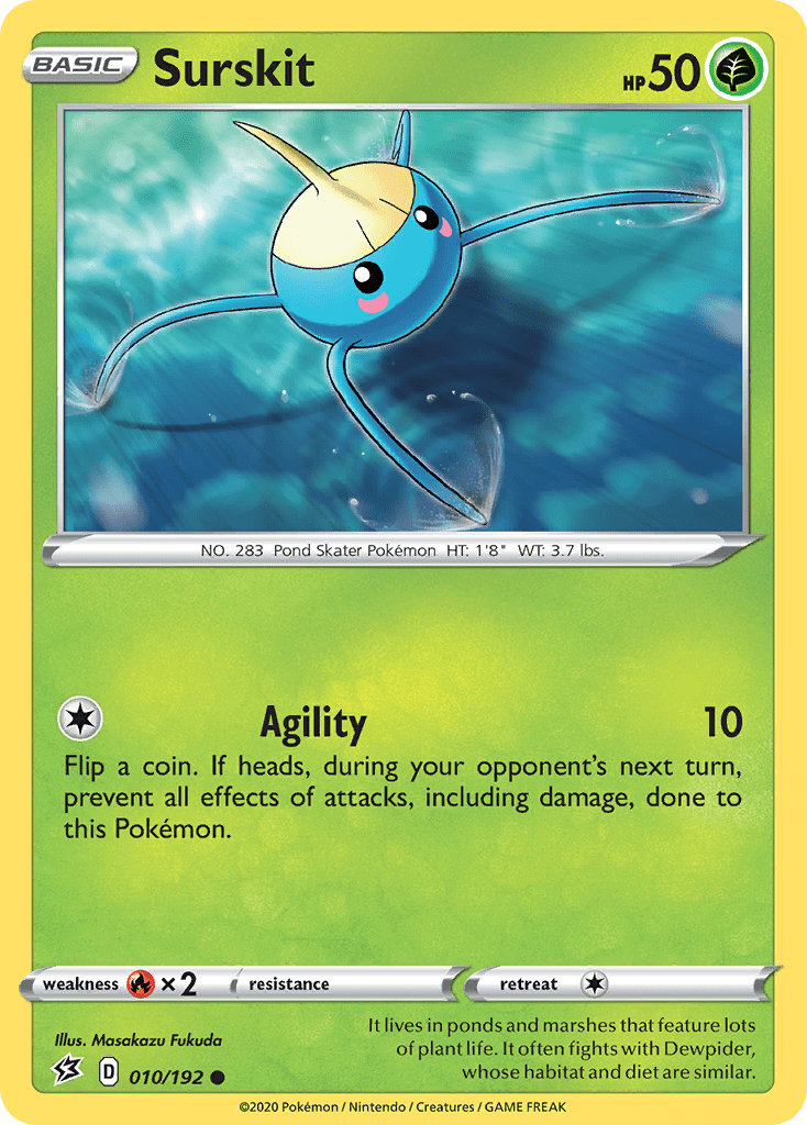 Surskit (010/192) [Sword & Shield: Rebel Clash] Reverse Holofoil