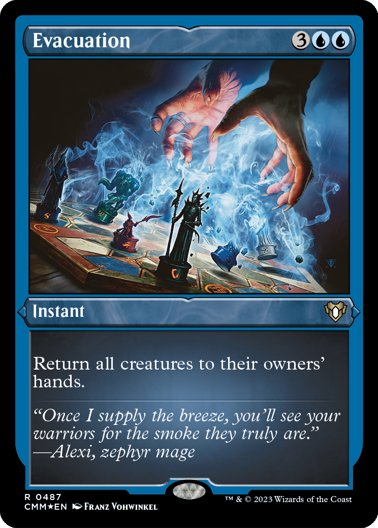 Evacuation (CMM-487) - Commander Masters Etched Foil