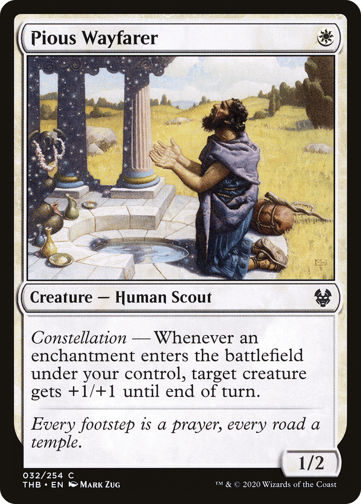 Pious Wayfarer [Theros Beyond Death] Foil