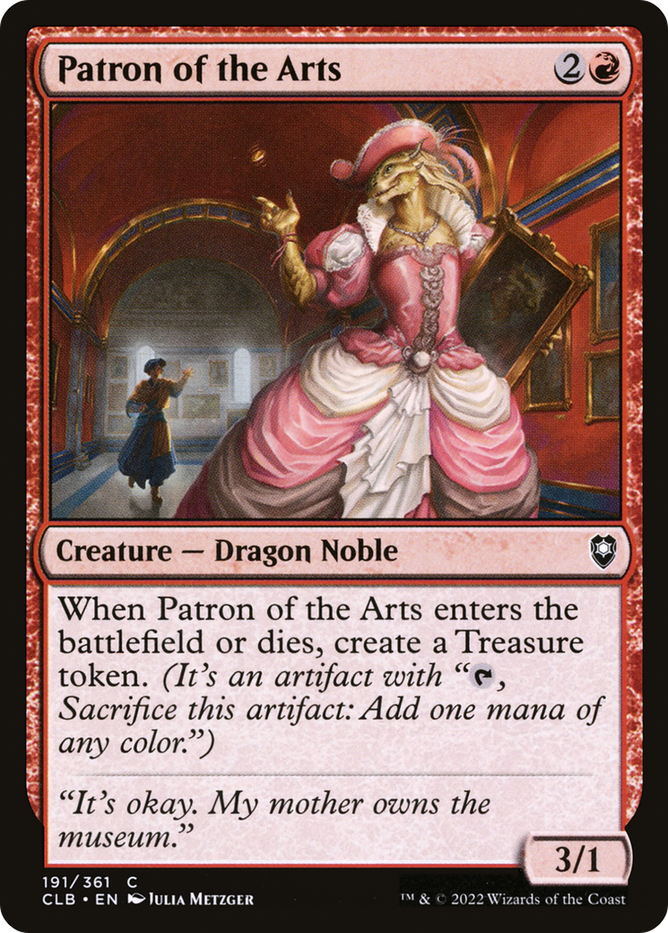 Patron of the Arts [Commander Legends: Battle for Baldur's Gate] Foil