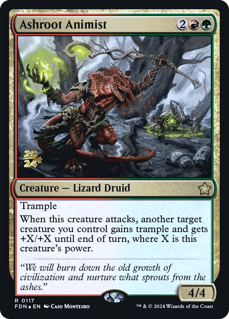 Ashroot Animist (-117) - Prerelease Cards Foil