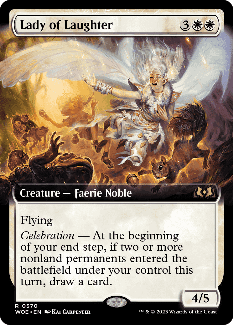 Lady of Laughter (Extended Art) [Wilds of Eldraine] Foil