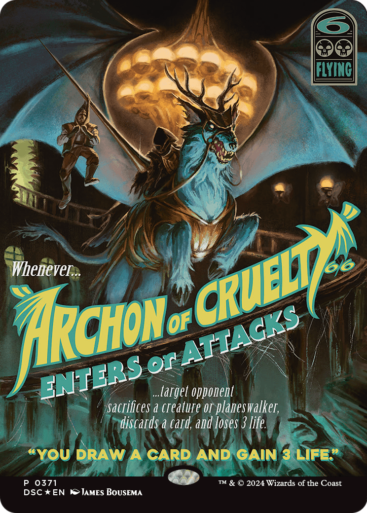Archon of Cruelty (Showcase) [Duskmourn: House of Horror Commander] Foil