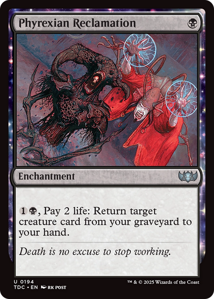 Phyrexian Reclamation (194) [Commander: Tarkir: Dragonstorm]