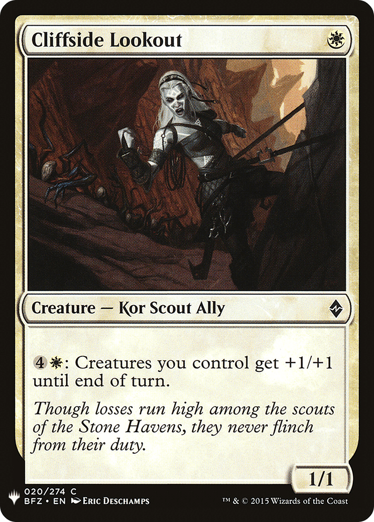 Cliffside Lookout |  (BFZ-20) [The List]