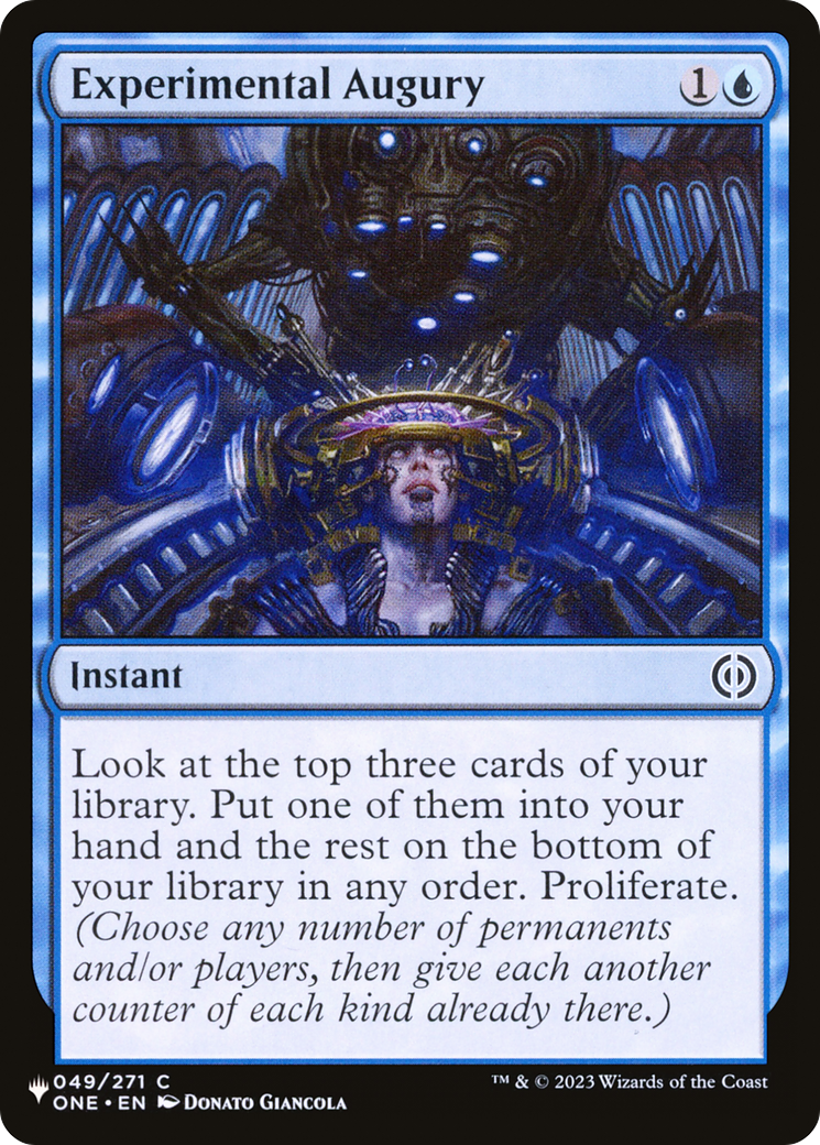 Experimental Augury |  (ONE-49) [The List]