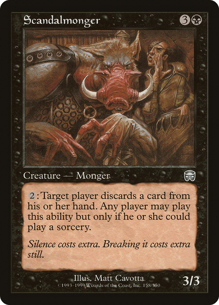 Scandalmonger [Mercadian Masques] Foil