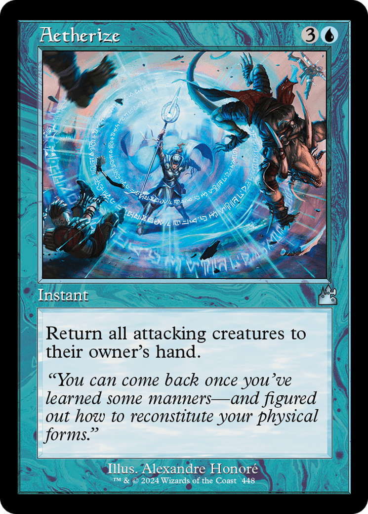 Aetherize (Retro Frame) [Ravnica Remastered] Foil