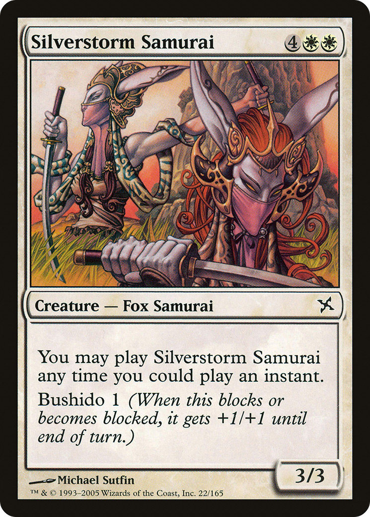 Silverstorm Samurai [Betrayers of Kamigawa] Foil