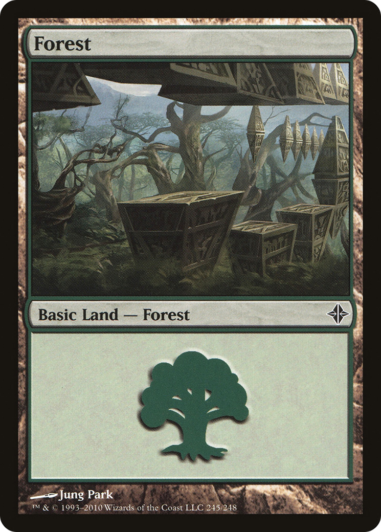 Forest (245) [Rise of the Eldrazi] Foil