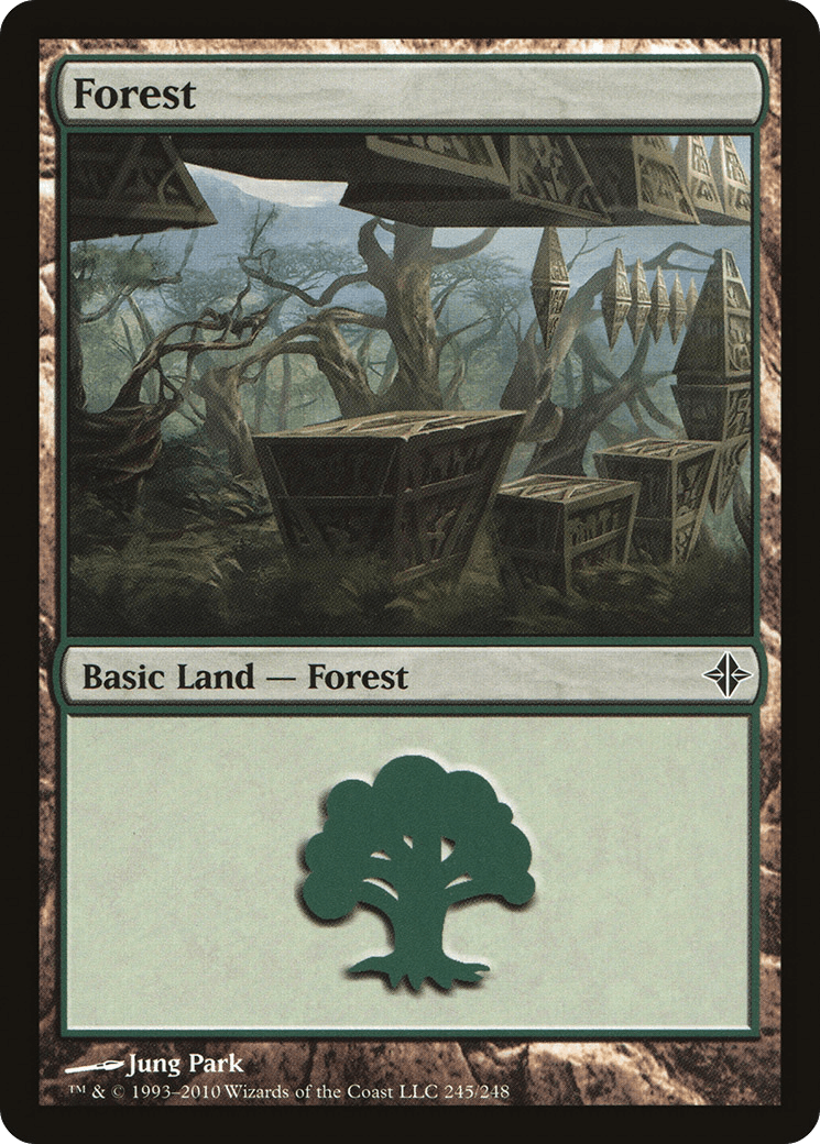 Forest (245) [Rise of the Eldrazi] Foil
