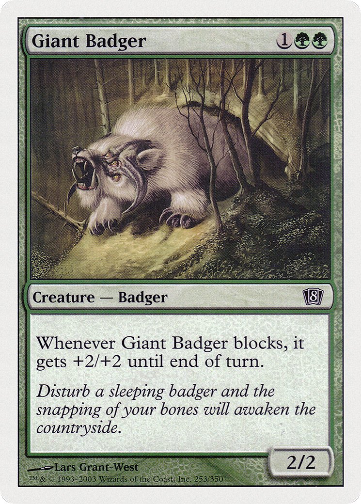 Giant Badger [Eighth Edition] Foil