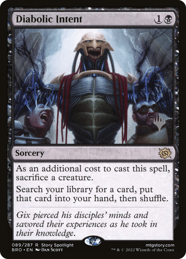 Diabolic Intent (Promo Pack) [The Brothers' War Promos] Foil