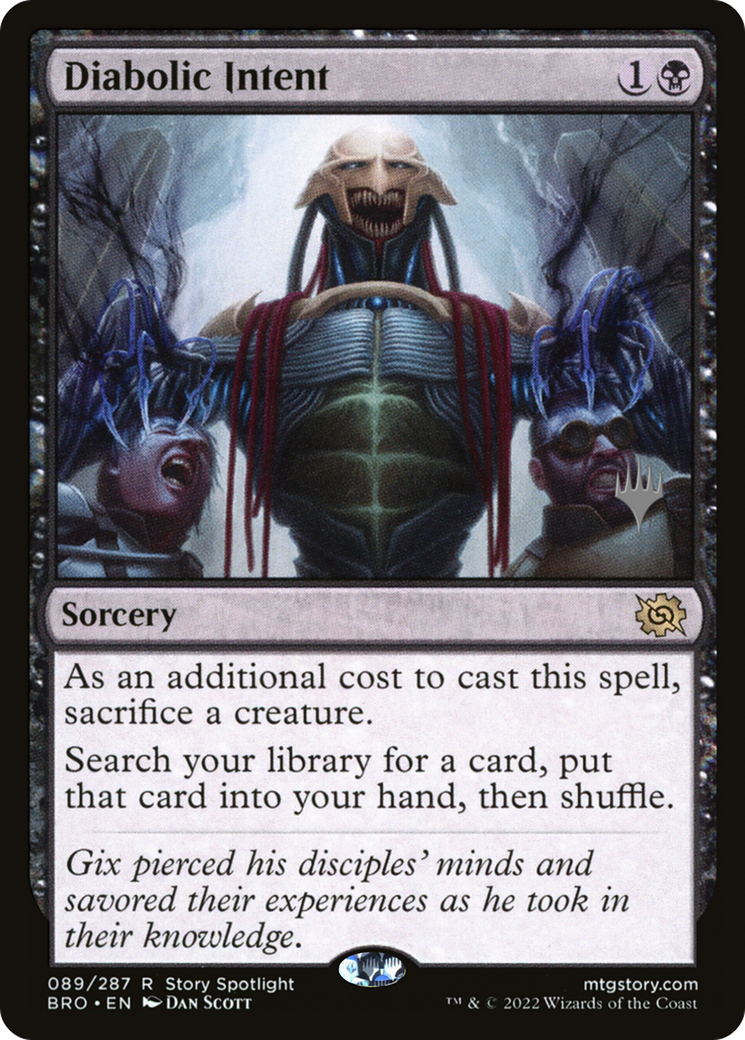 Diabolic Intent (Promo Pack) [The Brothers' War Promos] Foil