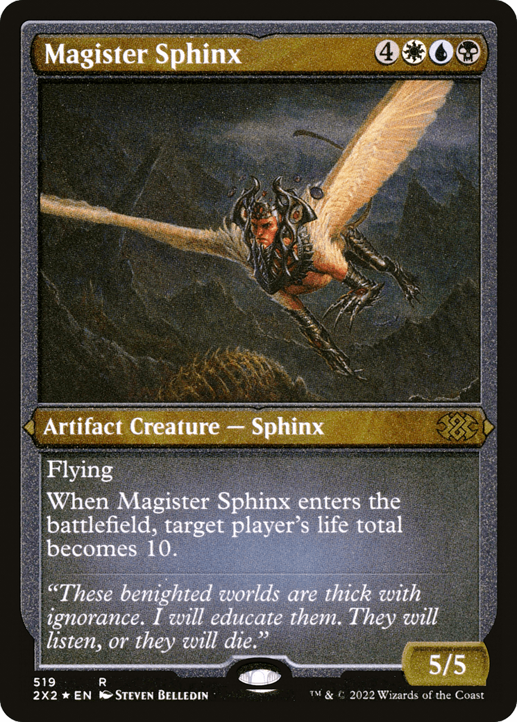 Magister Sphinx (Foil Etched) |  Foil (519) [Double Masters 2022]